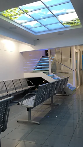 Waiting room and interior access
